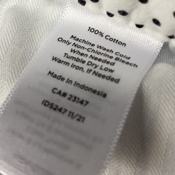 TALBOTS 18 SEERSUCKER Blue White Perfect Crop Pants - Picture 9 of 10